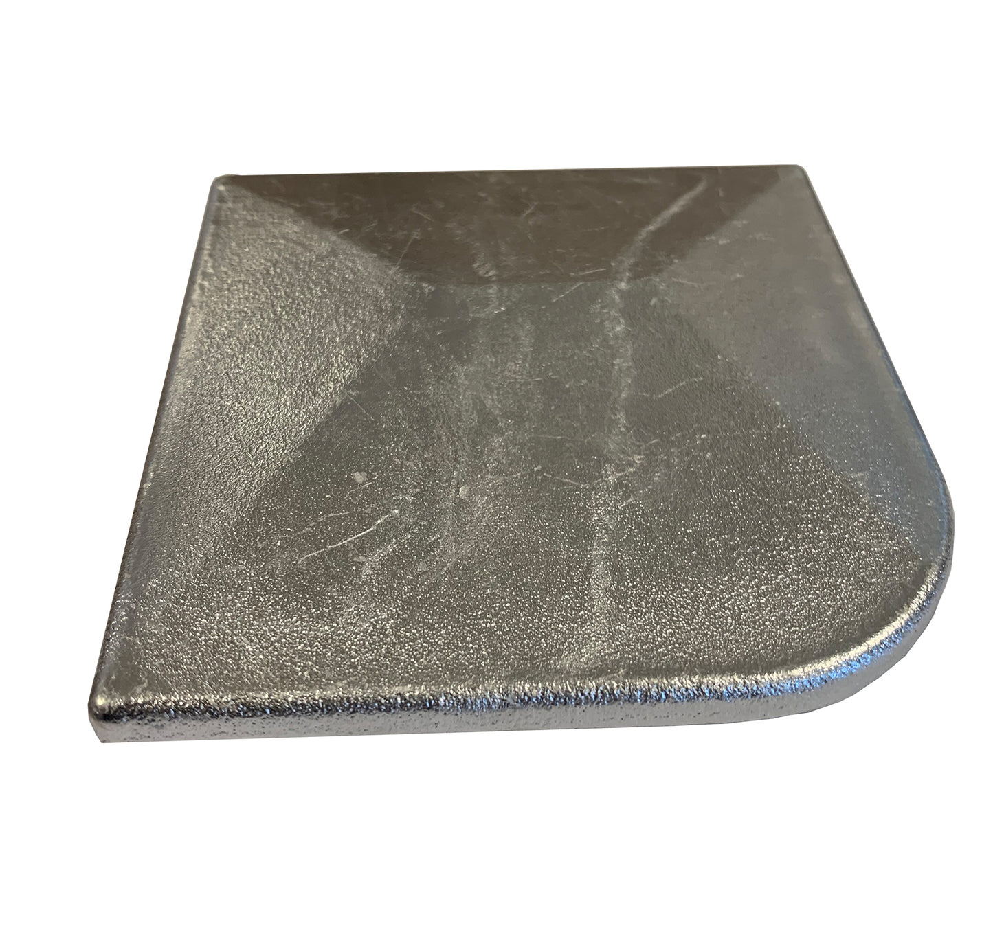 ALU Kappe 60x60 blank aus Aluminium für Zaunanlage mit Überstand – MY-Zaunsysteme