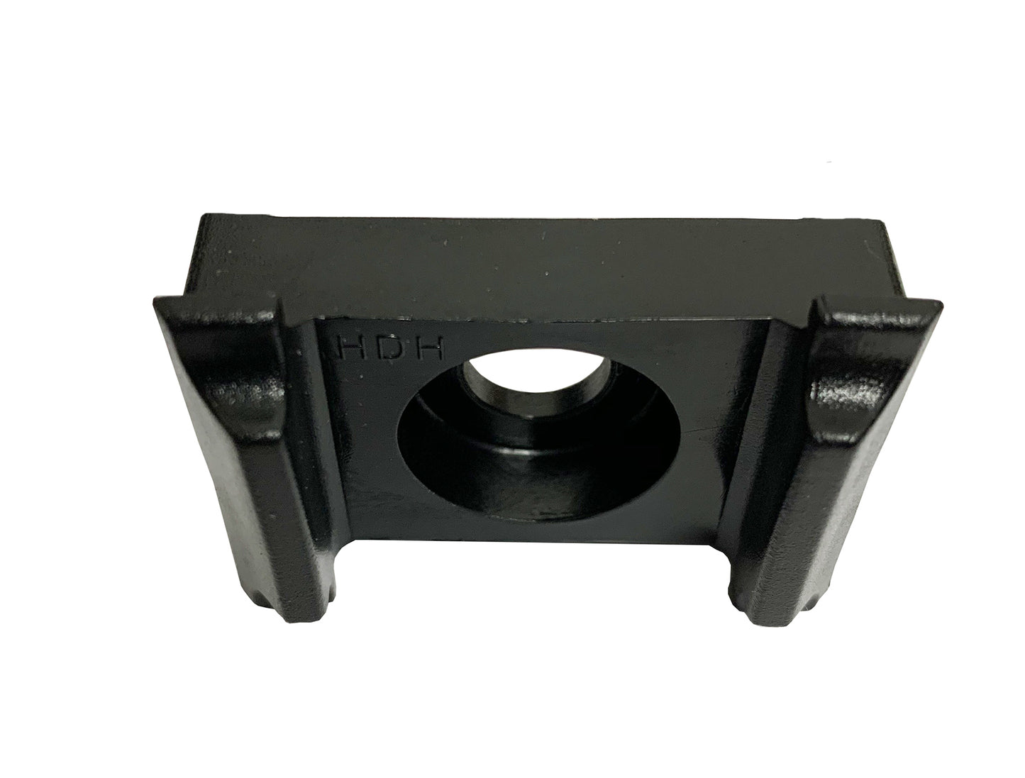 Eckauflagebock aus schwarzem Metall für Zaunanlagen, robustes Verbindungselement – MY-Zaunsysteme