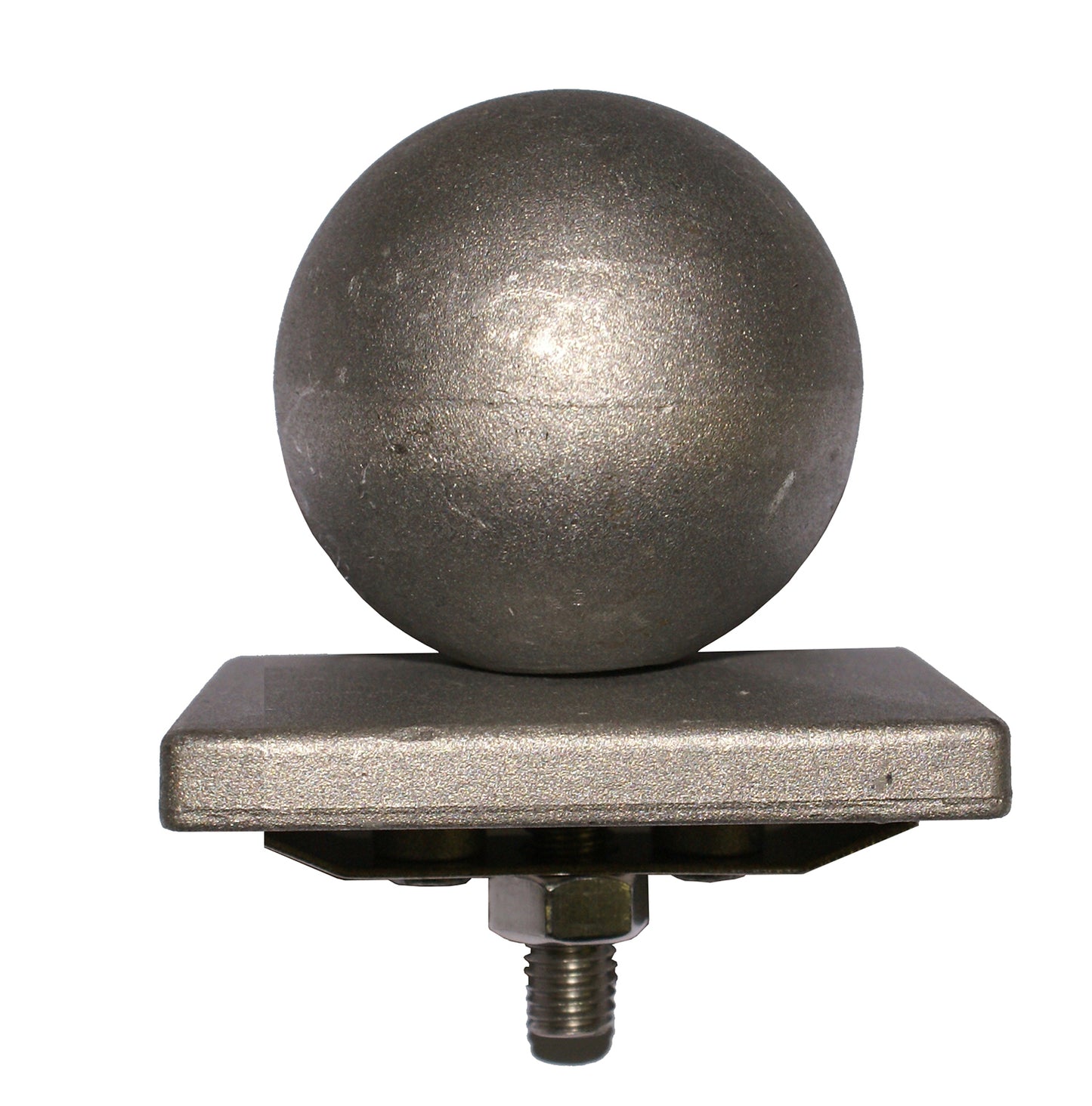 Pfostenkappe Kugel ohne Überstand aus Aluminium für Zaunanlage – MY-Zaunsysteme