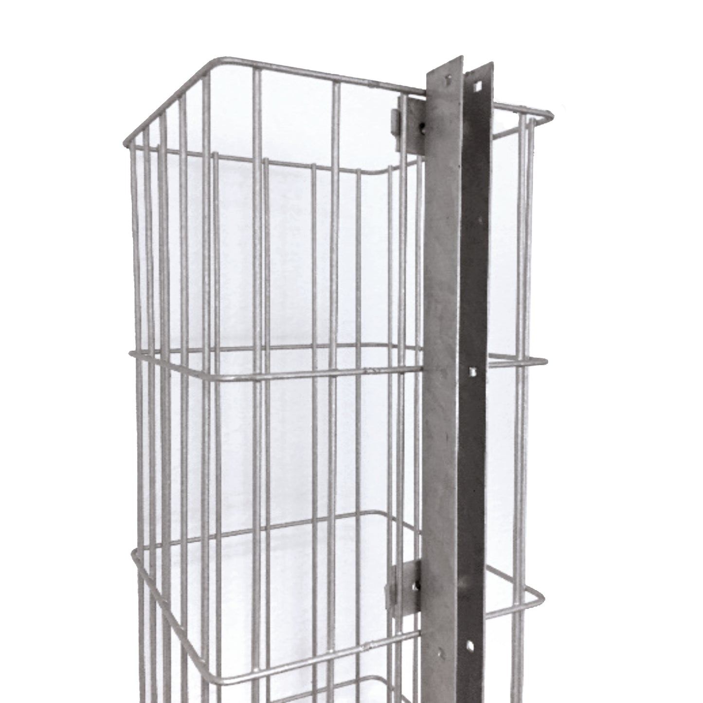 Eckverbinder für Gabionen aus Metall zur Montage von Zaunanlagen – MY-Zaunsysteme