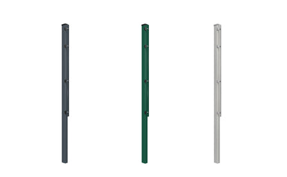 Doppelstabmattenzaun Pfosten aus Metall in drei Farben, für Zaunanlagen – MY-Zaunsysteme