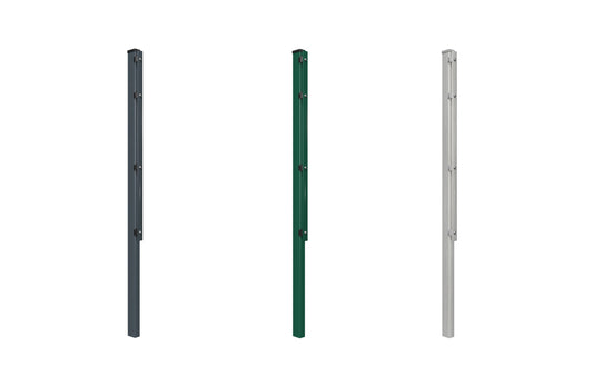 Doppelstabmattenzaun Pfosten aus Metall in drei Farben, für Zaunanlagen – MY-Zaunsysteme