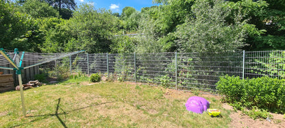 Doppelstabmattenzaun aus Metall als Zaunanlage im Garten – MY-Zaunsysteme