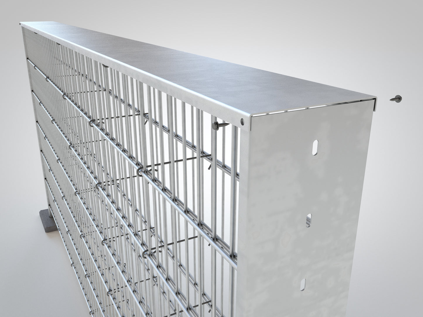 Abdeckblech aus Metall für Zaunanlage, Wetterschutz und Abschluss – MY-Zaunsysteme