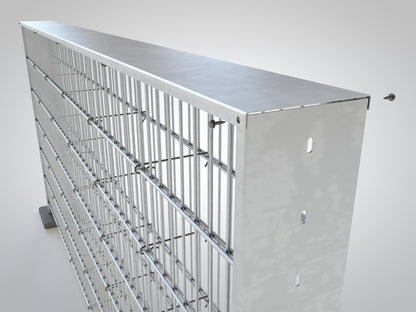 Abdeckblech aus Metall für Zaunanlage, Wetterschutz und Abschluss – MY-Zaunsysteme