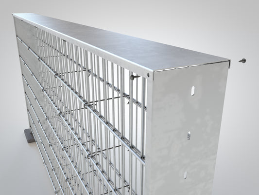 Abdeckblech aus Metall für Zaunanlage, Wetterschutz und Abschluss – MY-Zaunsysteme