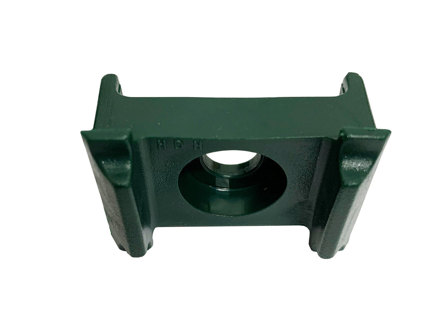 Auflagebock grün aus Metall für Zaunanlage, robuste Halterung – MY-Zaunsysteme