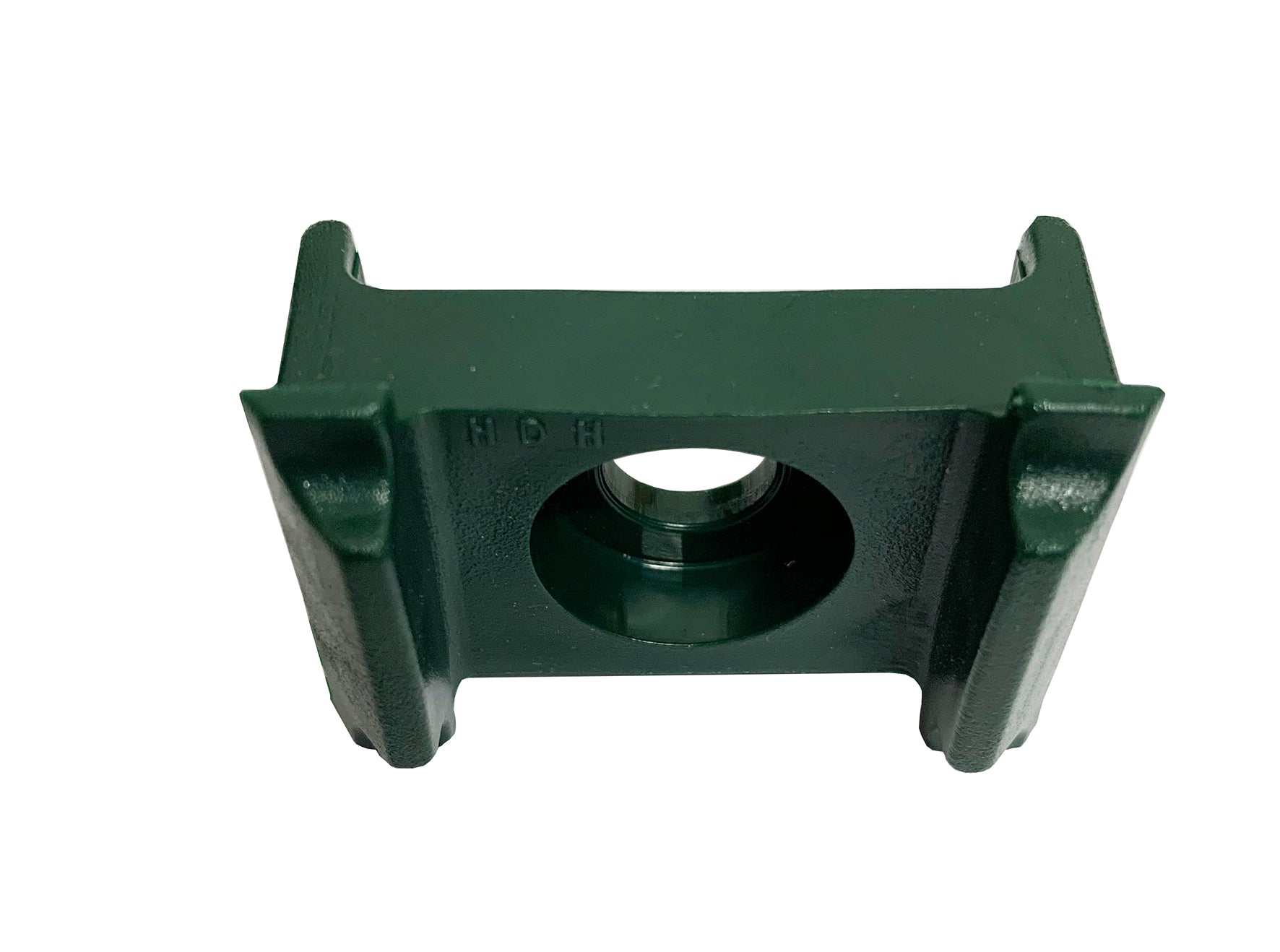 Auflagebock grün aus Metall für Zaunanlage, robuste Halterung – MY-Zaunsysteme