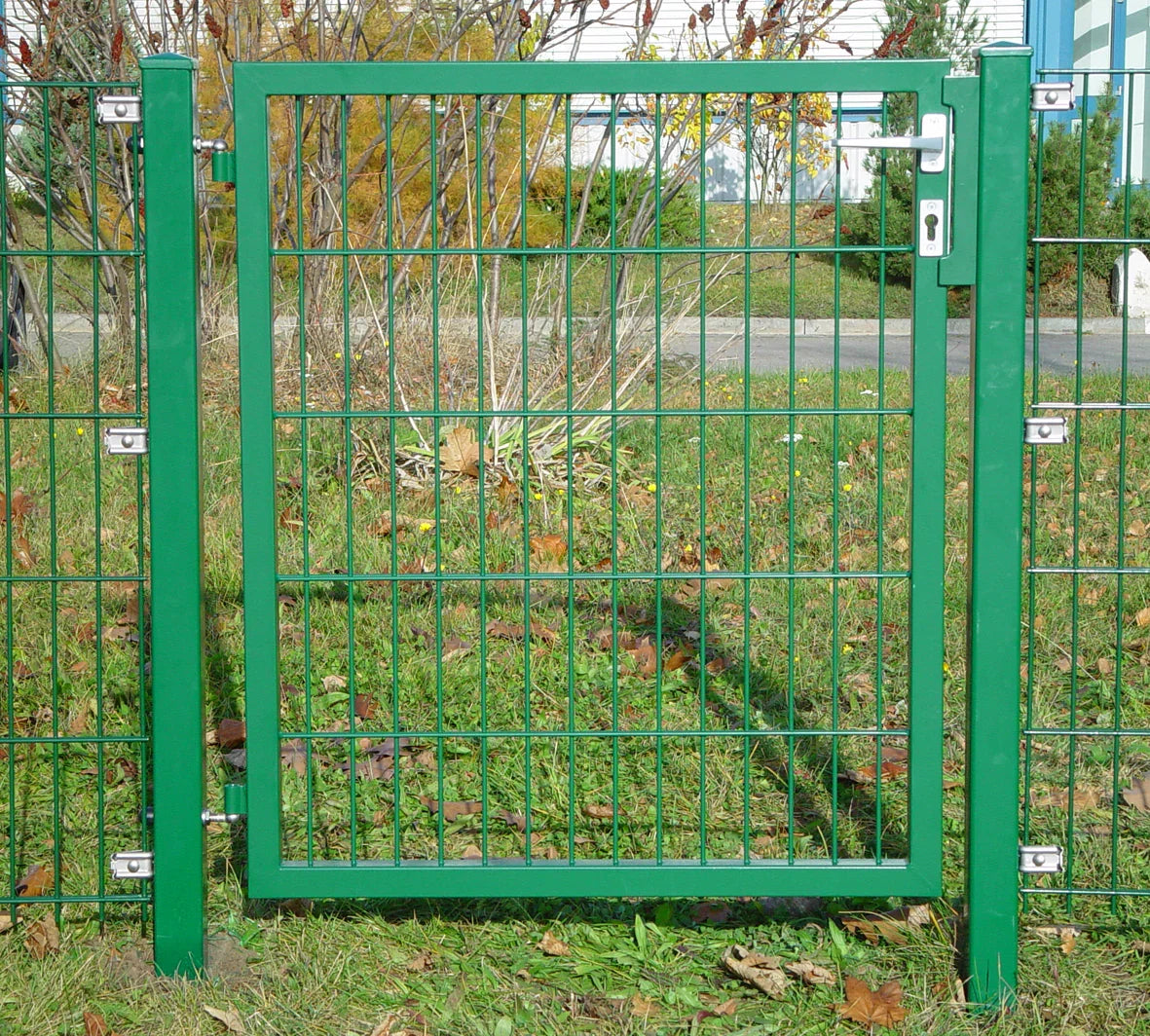 Doppelstabmattenzaun Tor aus Metall für Zaunanlage im Garten – MY-Zaunsysteme