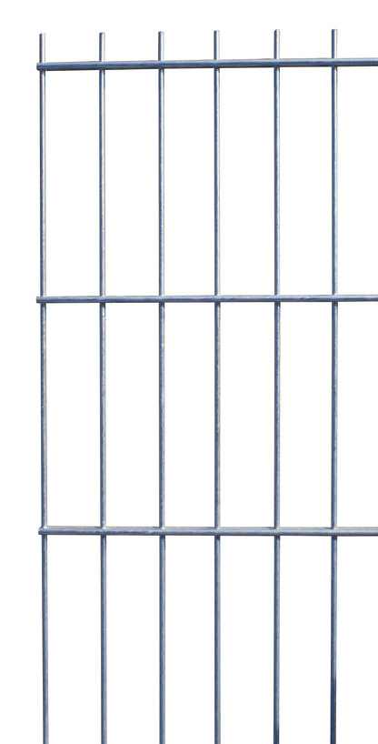 Doppelstabmatte aus verzinktem Stahl für Zaunanlage – MY-Zaunsysteme
