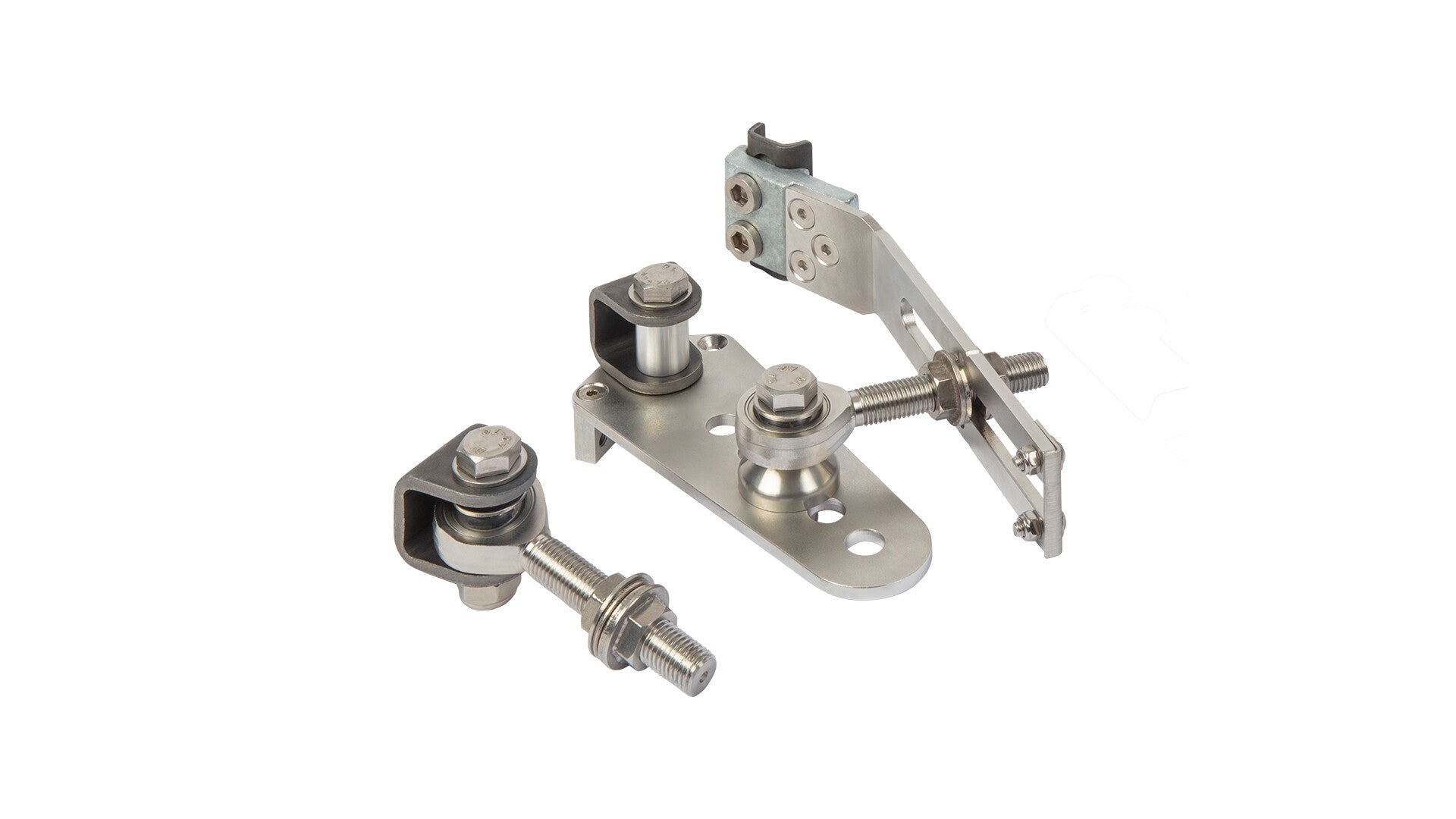 EXCENTRO Torband-Set aus Edelstahl für Zaunanlagen, ideal für sichere Torbefestigung – MY-Zaunsysteme