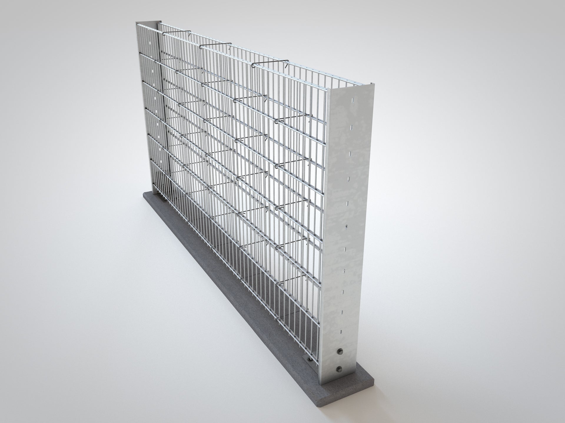 Gabionenkorb aus verzinktem Stahl als Zaunanlage für den Garten – MY-Zaunsysteme