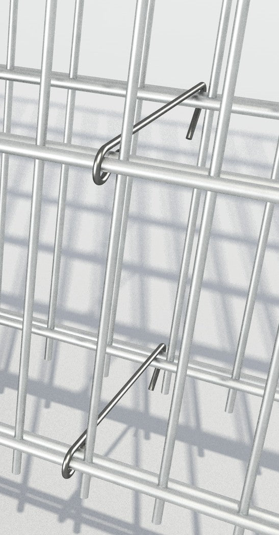 Gabionensystem Solido Haken aus Metall zur Befestigung in Zaunanlagen – MY-Zaunsysteme