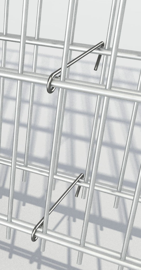 Gabionensystem Solido Haken aus Metall zur Befestigung in Zaunanlagen – MY-Zaunsysteme