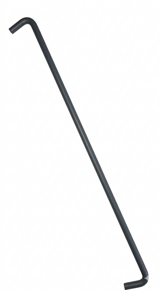 Haken RAL 7016 aus Metall für Zaunanlage, pulverbeschichtet – MY-Zaunsysteme