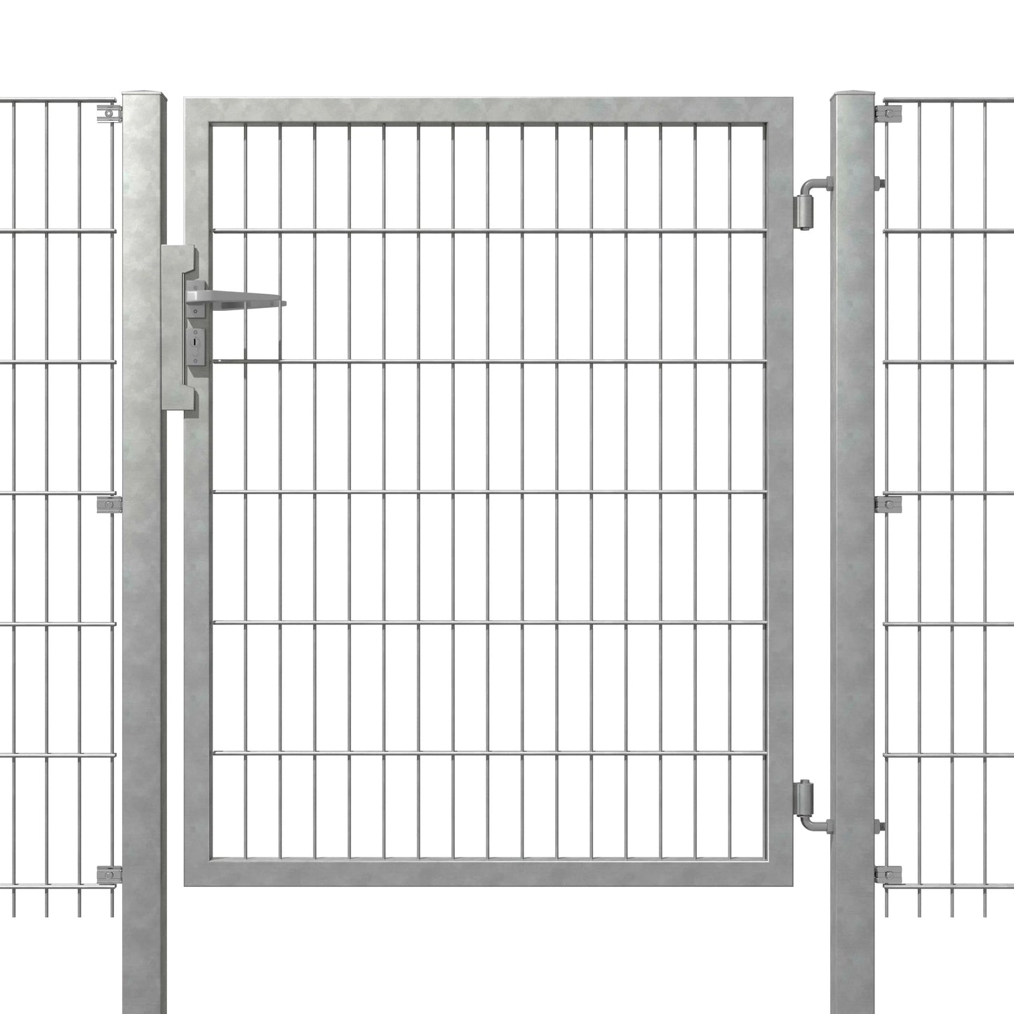 Kombitor aus Metall als langlebige Zaunanlage für Grundstückssicherung – MY-Zaunsysteme