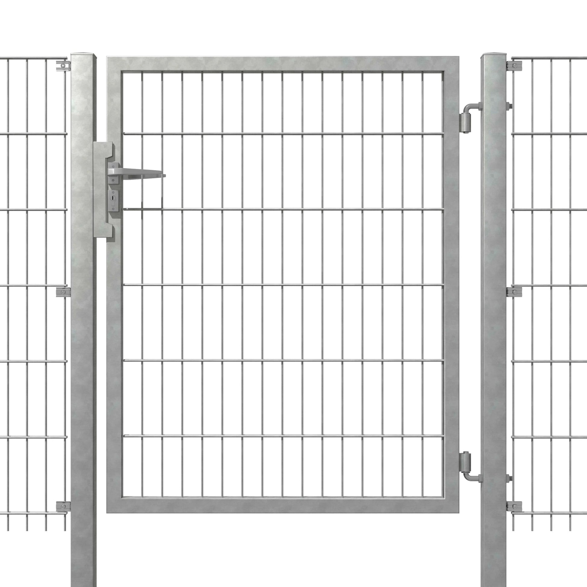 Kombitor aus Metall als langlebige Zaunanlage für Grundstückssicherung – MY-Zaunsysteme