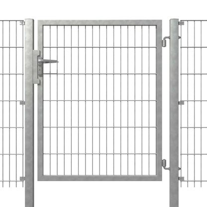 Kombitor aus Metall als langlebige Zaunanlage für Grundstückssicherung – MY-Zaunsysteme