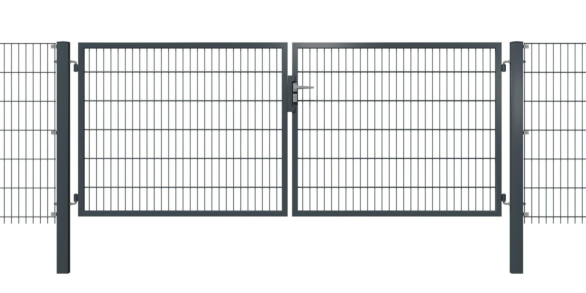 KTOR300 Tor aus Metall für Doppelstabmatten-Zaunanlage, stabile Ausführung – MY-Zaunsysteme