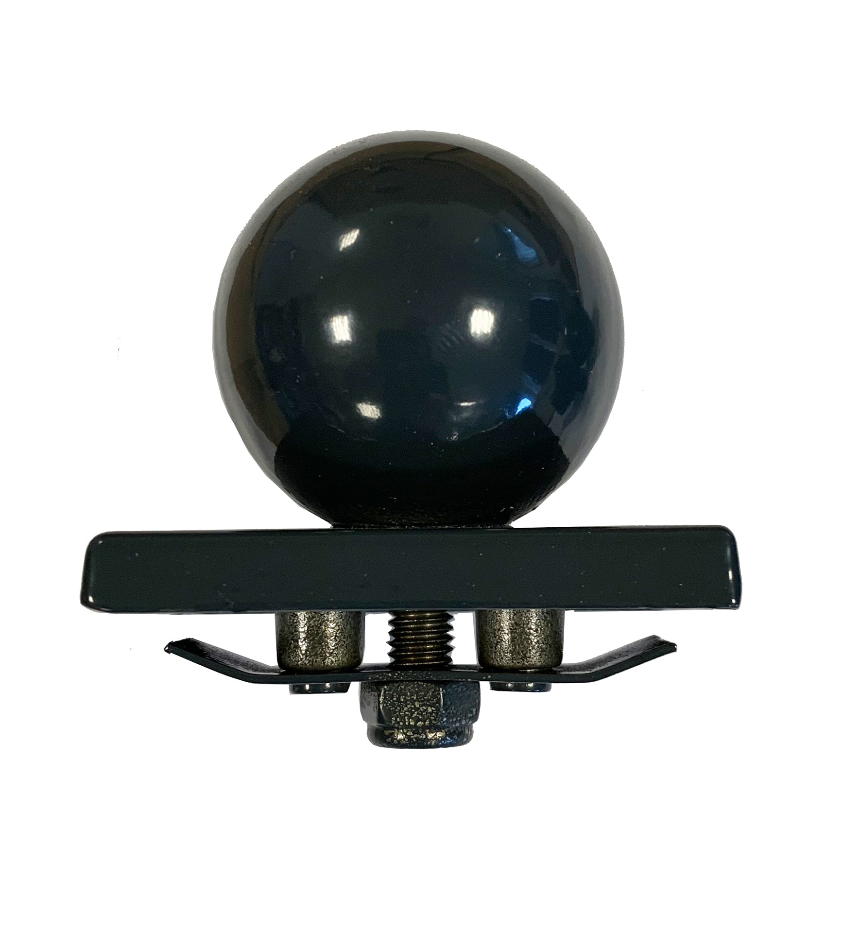 Kugelkappe 60x40 aus Metall in Anthrazit für Zaunanlage – MY-Zaunsysteme