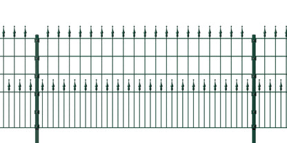 NEPTUN Doppelstabmattenzaun aus grünem Metall für Zaunanlagen – MY-Zaunsysteme