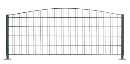 Oberbogen Doppelstabmatte aus Metall für Zaunanlage, ideal als Gartenzaun – MY-Zaunsysteme