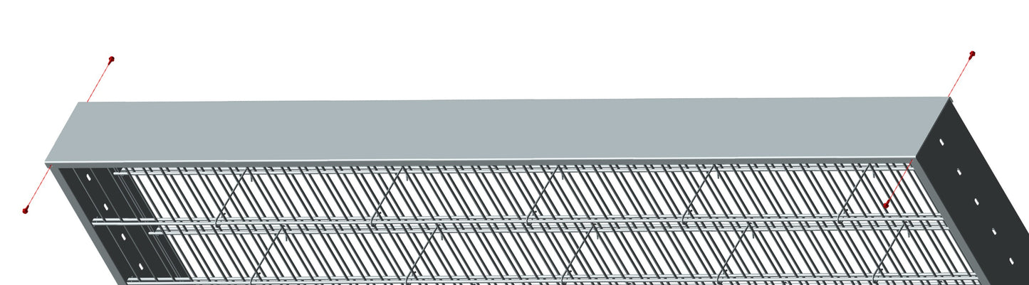 Solido Deckel RAL 7016 aus Metall als Abdeckung für Zaunanlagen – MY-Zaunsysteme