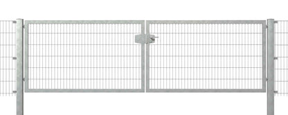 System-Drehflügeltor 2-flügelig aus Zink, stabil für Zaunanlage – MY-Zaunsysteme