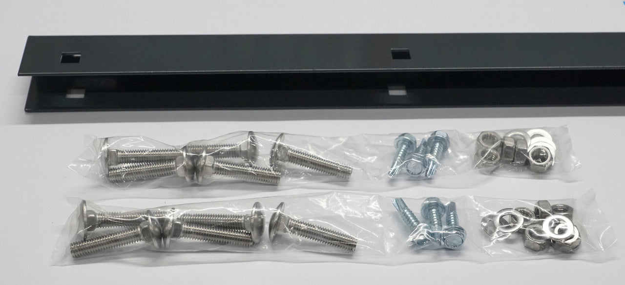 Zaunanschlussset aus Metall in Anthrazit für Zaunanlage, bestehend aus Schrauben und Halterung – MY-Zaunsysteme