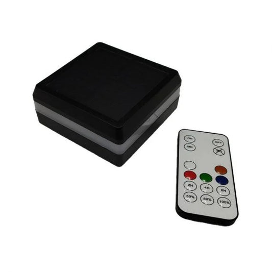 Solarleuchte mit Fernbedienung, Kunststoff, für Zaunanlage – MY-Zaunsysteme